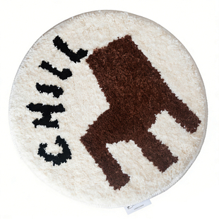 Chokaian原创复古簇绒坐垫椅垫防滑家用汽车办公室久坐屁股垫ins