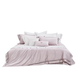 罗莱家纺真丝桑蚕丝100s匹马棉贡缎丝绵套件床单被套双人床多件套