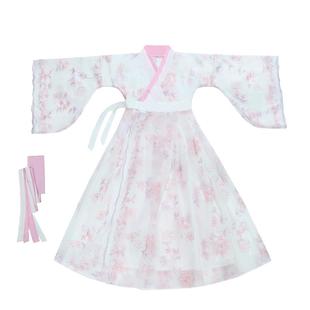 儿童汉服女童长袖超仙唐装中国舞舞蹈服古装女孩连衣裙古筝演出服
