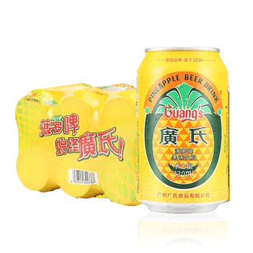 广氏0酒精菠萝啤330ml*6罐装