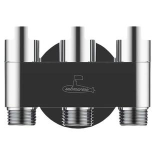 潜水艇一进三出角阀阳台洗衣机扫地机洗衣池伴侣喷枪套装大分留器