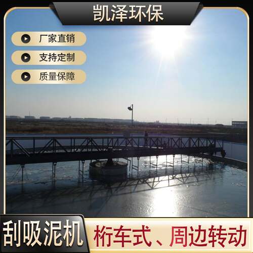 中心传动刮泥机二沉淀刮泥机浓缩机 半桥式周边传动刮泥机定做