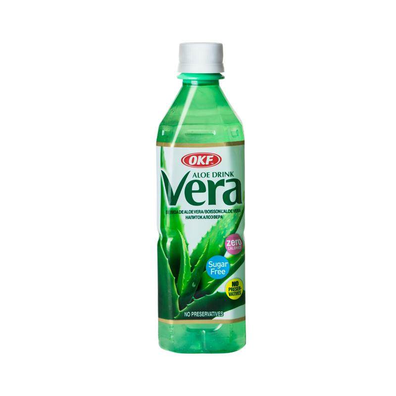 OKF韩国进口无糖芦荟饮料0糖0脂植物健康饮料轻芦荟饮品500ml  味实拍商品图