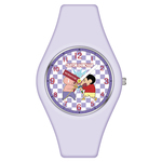 正版莫曼顿蜡笔小新ip联名手表童趣可爱卡通硅胶电子表生日礼物