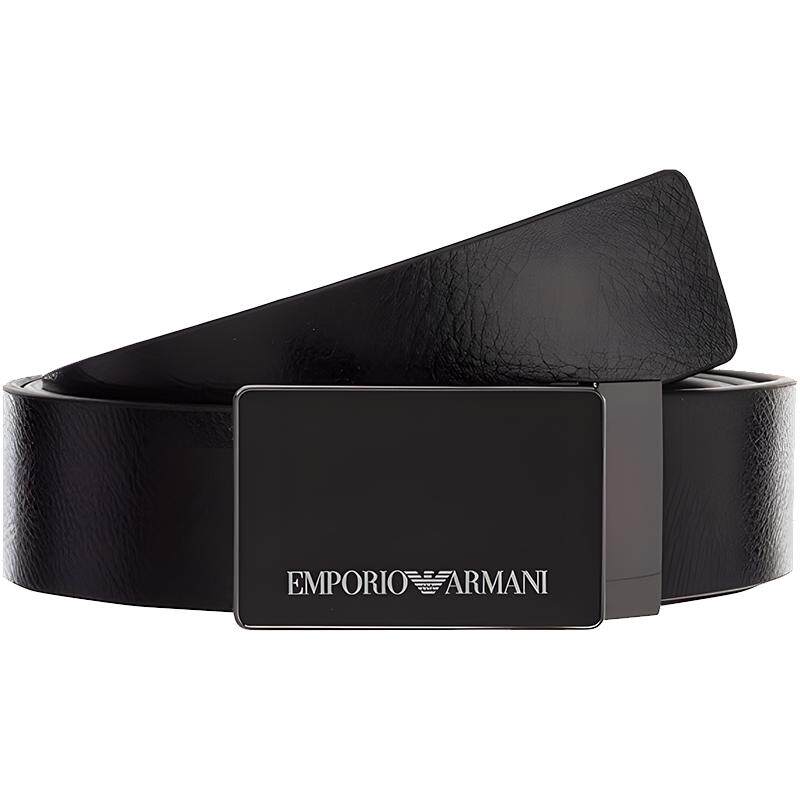 【自营】EMPORIO ARMANI阿玛尼 简约轻奢 针扣平滑扣皮带宽3.5cm