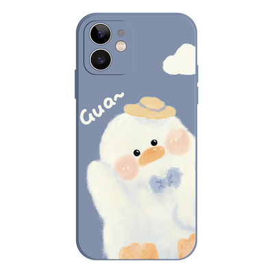 可爱鸭子小绵羊iPhone17promax苹果16华为mate80pro小米16新款iqoo13适用vivoS50荣耀400一加ace6女生手机壳