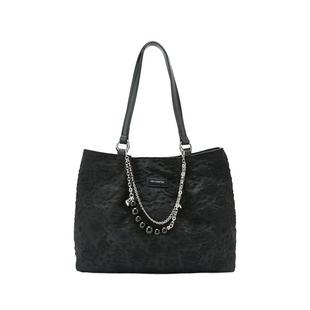 三福托特包女新款牛仔包通勤包包大容量托特包百搭单肩挎包458518