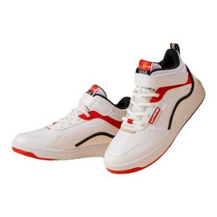 李宁儿童休闲鞋男女大童2026春秋新款魔术贴高帮减震回弹运动板鞋