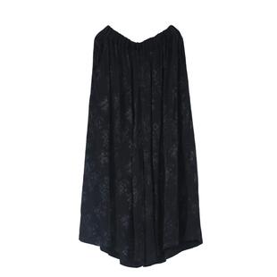 回馈！高级感超宽松拉风百搭黑色天丝提花阔腿长裙裤春夏显瘦休闲