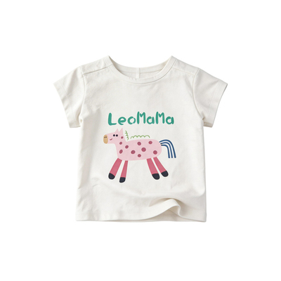 【佩奇马】童装女童圆领T恤夏装新款上衣百搭儿童大童卡通短袖t恤