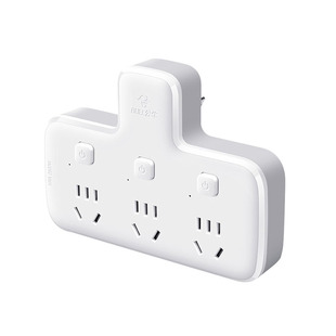 厨房开关插座公牛品字形转换插座防油防水无线一转二插头多孔排插