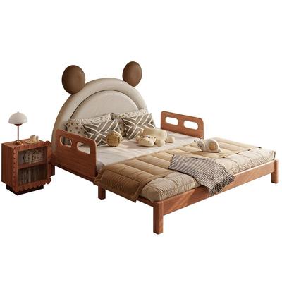 喜力美抽屉床米奇实木床