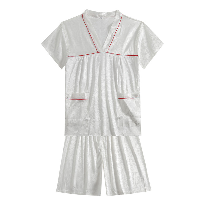 纯棉汗蒸服浴服大码家居服睡衣