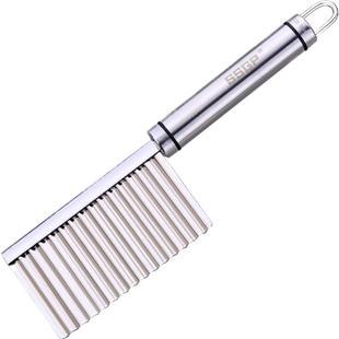 304不锈钢波浪刀土豆刀花式切薯条神器厨房狼牙波纹刀切条切菜器