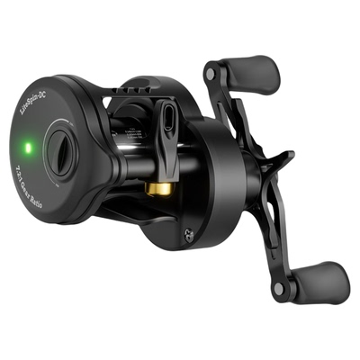 特奔玲珑黑色DC鼓轮鱼线轮泛用远投防炸线自充电抛投骚音微物路亚