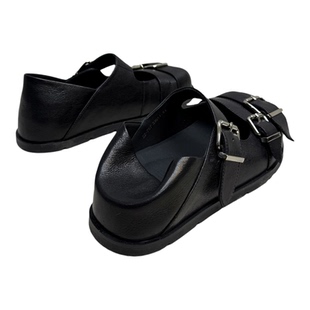 欧洲站女鞋2026乐魔LEMO玛丽珍低帮一脚蹬春季真皮扣百搭时尚单鞋