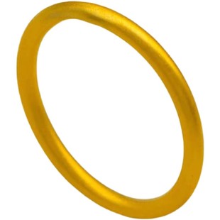 古法素圈戒指女越南沙金仿真黄金小众设计轻奢磨砂素戒细久不掉色