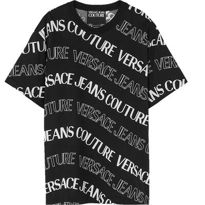 【季末优惠】VERSACE JEANS COUTURE 男士Logo T恤