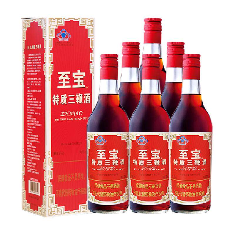 至宝三鞭酒35度500ml*6瓶保健酒
