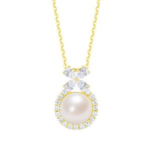 周大生DC在逃公主项链轻奢高级感银淡水珍珠气质首饰送女友礼物