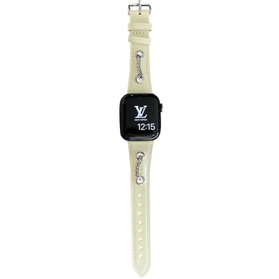 小众高级真皮表带适用applewatch