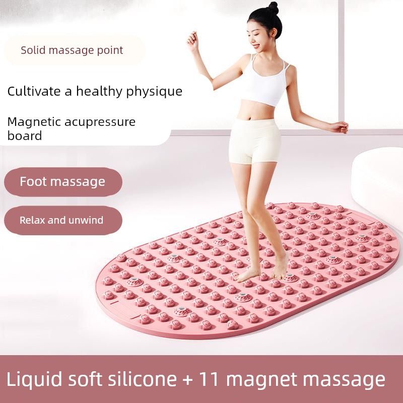 软硅胶指压板超慢跑足底按摩垫原地脚垫跑步专用通经络室内脚踩
