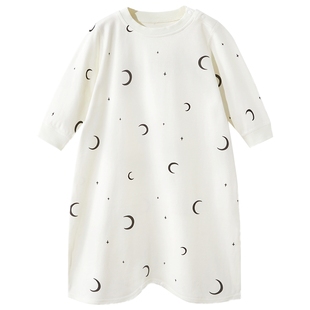 儿童睡袍春秋季宝宝睡衣长袖女童睡裙纯棉a类小男童睡袋秋冬新款