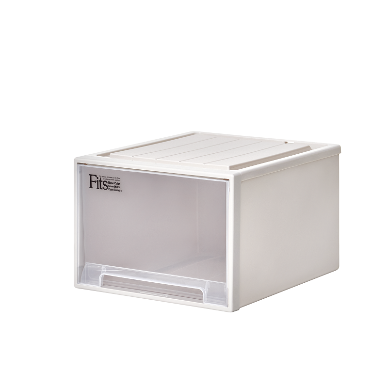 日本天马收纳箱fits塑料透明大号抽屉衣柜整理箱内衣收纳盒抽屉柜