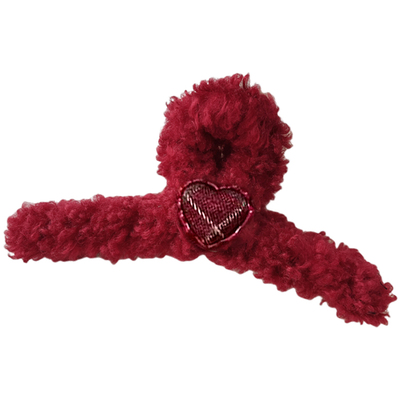 新年新发饰~发量多大号红色抓夹