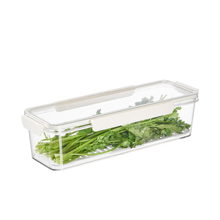小葱香菜保鲜盒冰箱收纳食品级姜蒜面条大葱厨房整理储物专用神器