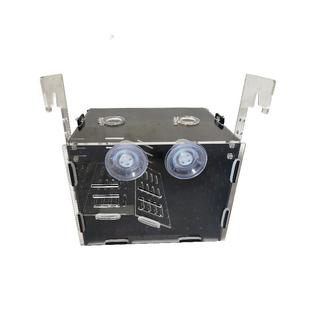 乌龟隔离盒自带平台爬坡晒台调节高度透明白色黄色黑色蓝色可定制