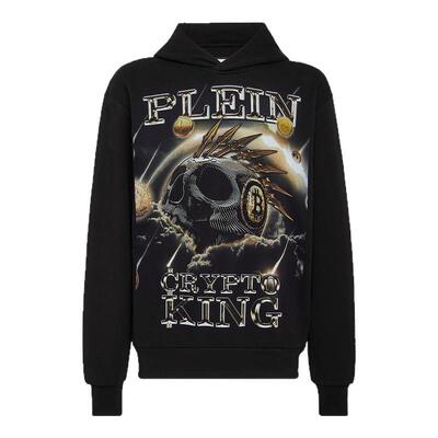 PHILIPP PLEIN 男士骷髅印花连帽卫衣