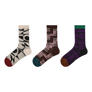 R文艺复兴25年秋季新款袜子女轻奢高级感双针堆堆袜春秋款中筒袜