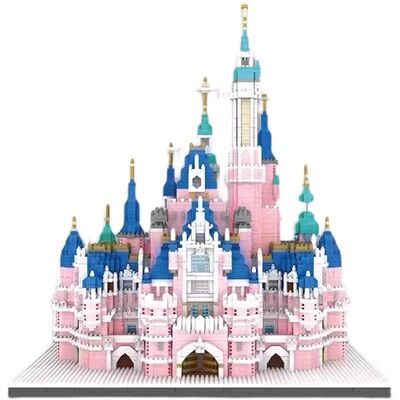 2026新款女孩子拼装积木迪士尼城堡高难度巨大型建筑玩具系列礼物