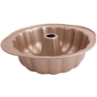 学厨 金色10寸咕咕霍夫模不粘南瓜形蛋糕模家用烘焙模具烤箱用