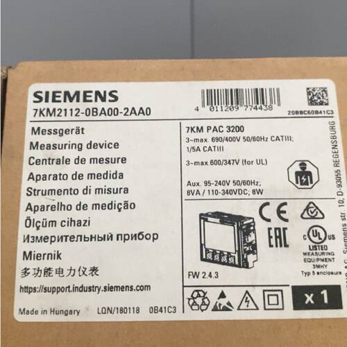 议价西门子7KM2112-0BA00-3AA0PAC3200多功能测量仪7KM21120BA002