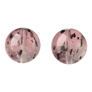 7A天然闪灵黑云母散珠手串男女士diy手工手链项链五行水晶多宝