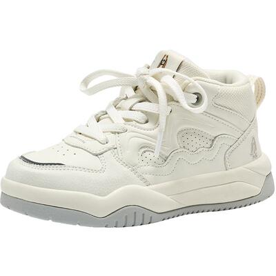 暇步士儿童小白鞋男女童