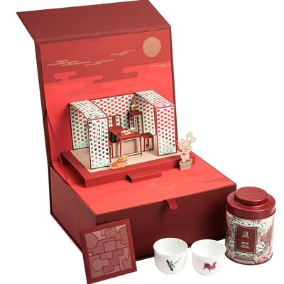 SHANG XIA上下茶韵承欢红茶普洱茶罗汉杯礼盒商务礼送长辈礼物