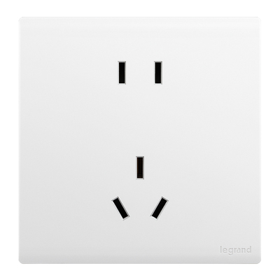 罗格朗茗画玉兰白五孔二三插