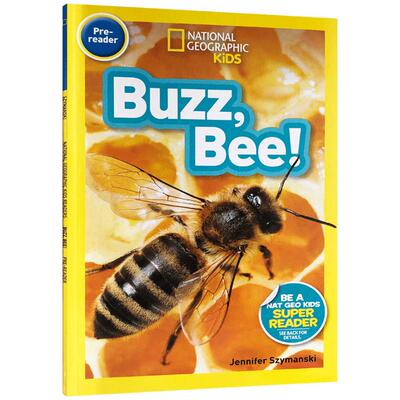 送音频英文原版绘本 National Geographic Kids pre-Readers: Buzz Bee 嗡嗡叫 国家地理分级阅读初阶 低幼儿童英语启蒙绘本