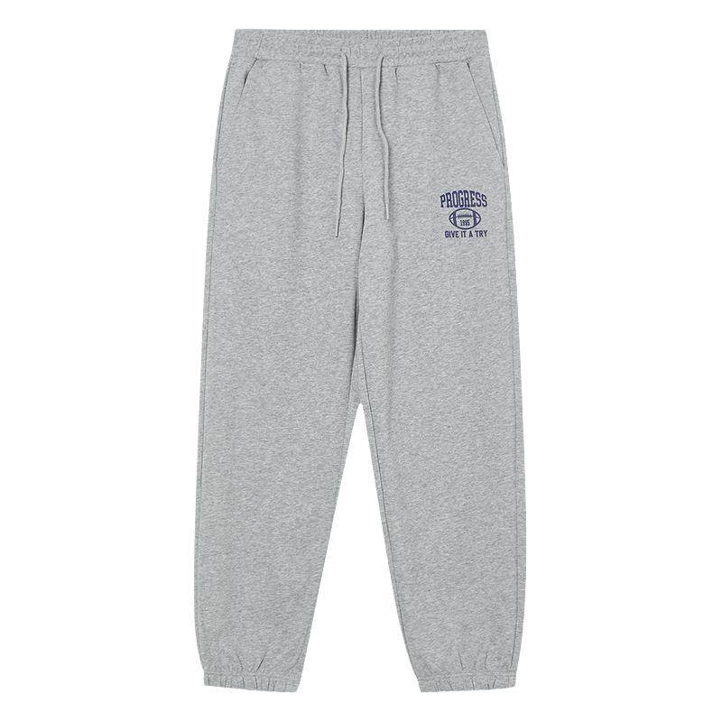 美特斯邦威束脚卫裤男士秋季新款百搭运动保暖长裤针织哈伦裤下装