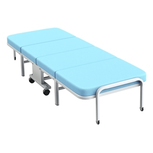 德国权尚】折叠床单人午休午睡床办公室家用医院陪护行军两用躺椅