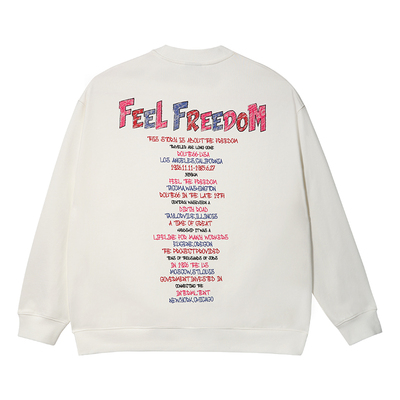 ROUTE66印花宽松圆领卫衣