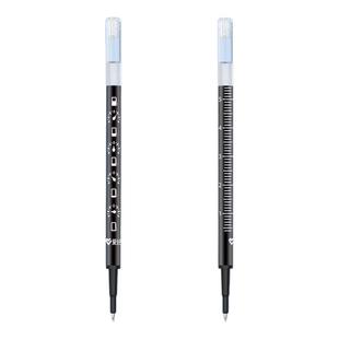 爱好ST按动笔芯黑色0.5按动刷题笔笔芯速干中性笔替芯按压式替芯