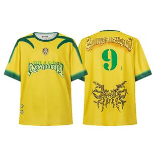 FOG高街Travis Scott欧美演唱会足球服球衣速干网眼短袖运动T恤男