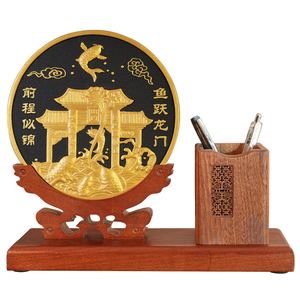 金榜题名鲤鱼跃龙门中考高考励志书房桌面摆件升学宴装饰品伴手礼