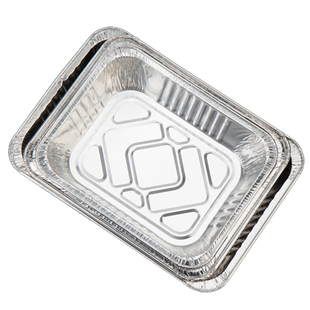 长方形锡纸盒烤鱼外卖打包一次性铝箔快餐盒烤箱烘焙烧烤锡纸盘子