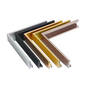 窄边加厚铝合金画框型材广告裱框定制尺寸金属边框挂墙包邮轻奢