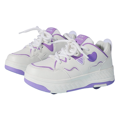 女童暴走轮滑鞋2025新款秋冬儿童鞋子四轮可拆卸小学生运动飞行鞋